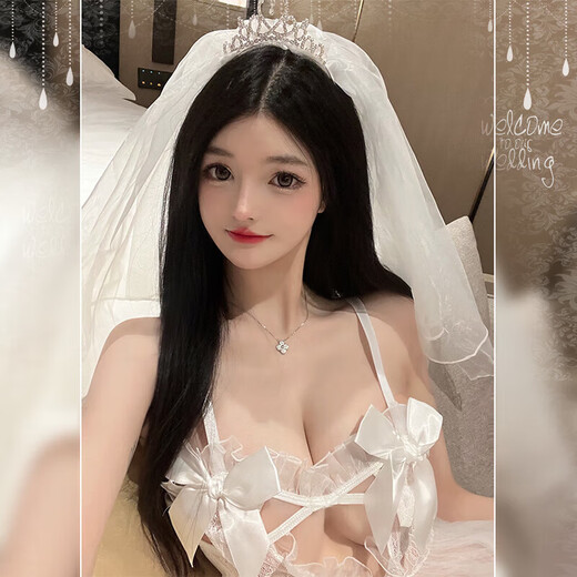 姬欲纯欲攻速御姐战袍情趣内衣服夫妻刺激高档婚纱新娘战袍花嫁sm羞耻 【婚嫁新娘】掀开后推sm羞耻【送丝袜】 均码【80-120斤】保密发货