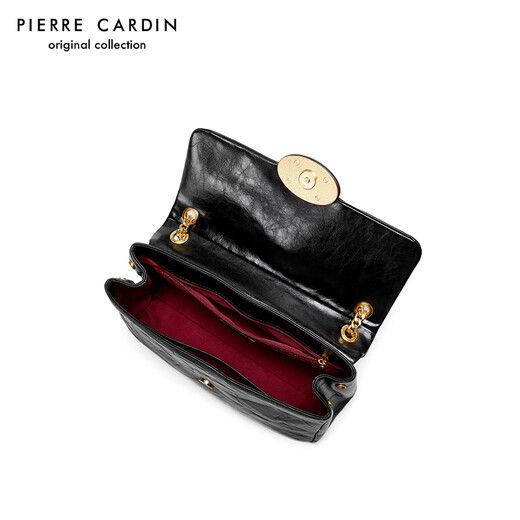 Pier Cardin's hand-grabbing patterned head-layer cowhide bag one-shoulder crossbody bag women's 2025 women's bag Teacher's Day gift
