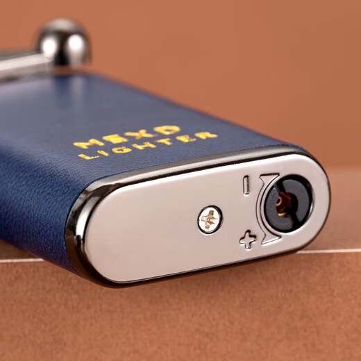 MSXD inflatable windproof lighter for boyfriend men's high-end direct swing arm Internet celebrity creative personality trendy boyfriend lychee black stand-alone 1 piece stand-alone gift box + spare gas