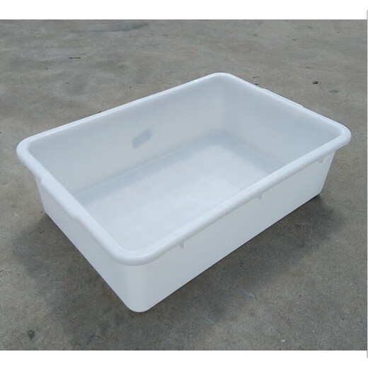 Rectangular White Pequeño plástico Cuenca de plástico grande Reproducción Engrosada Piezas de cobertura Caja de recambio Caja de rotación Caja de goma G2Y2 No. 7 White Basin 695*430*200