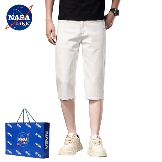 Nasalike2025 Sommer Neues dünne Freizeitgebäudehose Kleine Straight-Pin-mittlerer Hose 679-Black 38