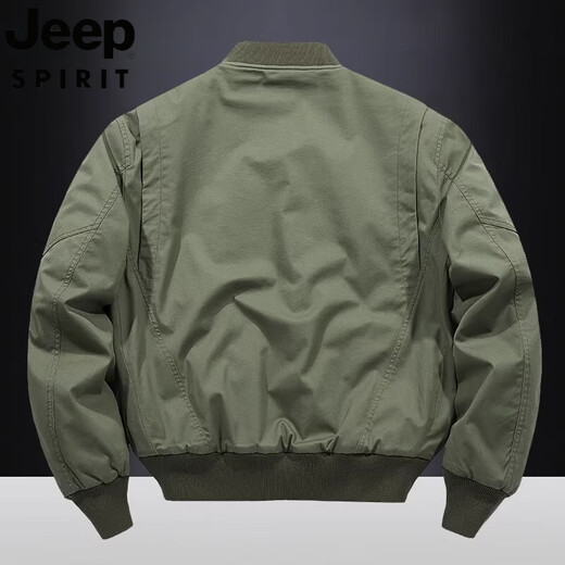 Jeep Spirit Jeep 2025 Herbst Baumwolle Kleidung Herrener aus Baumwolle gewaschener geblemkte Bomberjacke lässig Baseballkragen Jacke 9227 Kamel (Baumwolldicke) M für 100 bis 125 Jin [Jin entspricht 0,5 kg]