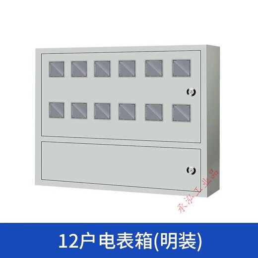 PZ40 lockable single-phase 12-household meter box circuit distribution box DZ47 guide rail installation household surface-mounted single C45 12-household surface-mounted height 700*width 900*depth 140