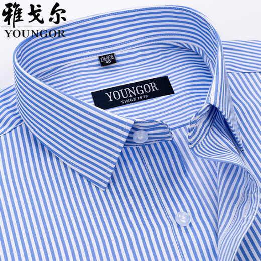 Yager Flaggschiff offizielles Geschäft für Kurzärärmel-Shirt für Herren Hemd Pure Cotton Business Casual Professional Anzug Anti-