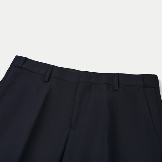 Heilan House (HLA) suit men's spring and autumn new flat lapel imitation wool suit elastic waist clothes men's suit jacket Navy 56 175B /96B (48B) recommended 69~75kg