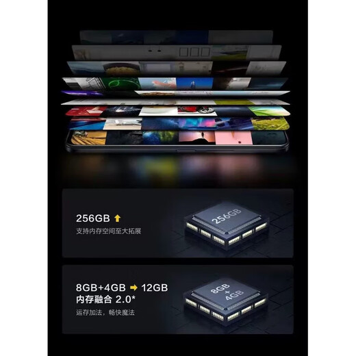 vivoiqoo u5 Snapdragon 695 Prozessor 6,58 Zoll hochauflösend großer Bildschirm 120 Hz Aktualisierungsrate 50 Millionen Pixel Deep Black 4+128 GB/Paket Eins