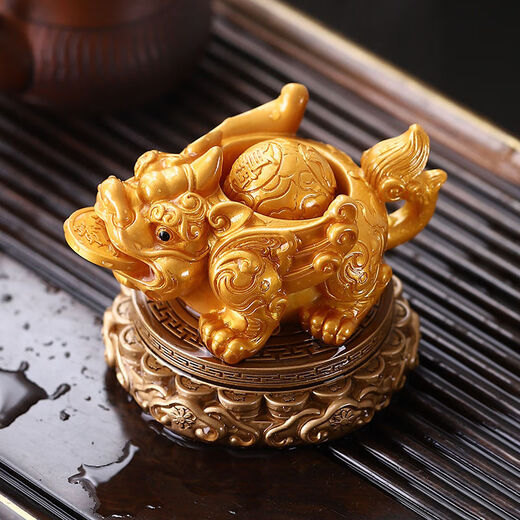 Bonison Color Changing Tea Pet Spraying Water Pixiu Decoration Household Creative Personalized Large Decoration Tea Play Auspicious Beast Chinese Boutique Tea Set Water Spraying Pixiu Turns Green
