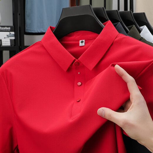 Semier Semier Cross-Border Asie du Sud-Est Asie pour hommes de haute qualité Polo Business Men's Business Loison TRATSELESS INCIEUX SANSEUR SANS