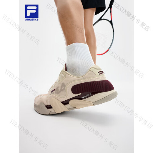 FILA official men's shoes POTENZA performance tennis shoes 2025 summer new fire shoes sports comprehensive training shoes foam white-WG 41