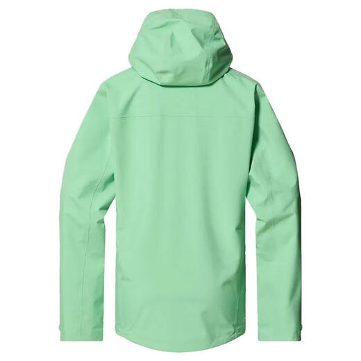 Haglofs Frauenleichter winddichte wasserdichte atmungsaktive Jacke im Freien Wandersport und lässige Hartschalenjacke Minz Stein XS