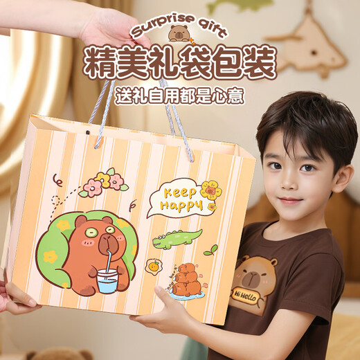 罗璃儿童玩具卡皮巴拉洞洞乐盲盒戳戳乐3-6岁幼儿园8-10女孩生日礼物9