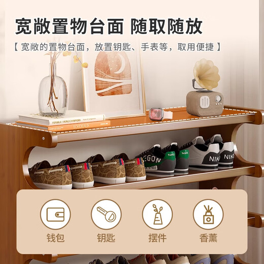 Small craftsman material shoe rack simple small entrance door multi-layer household shoe cabinet student dormitory rental house storage rack six layers