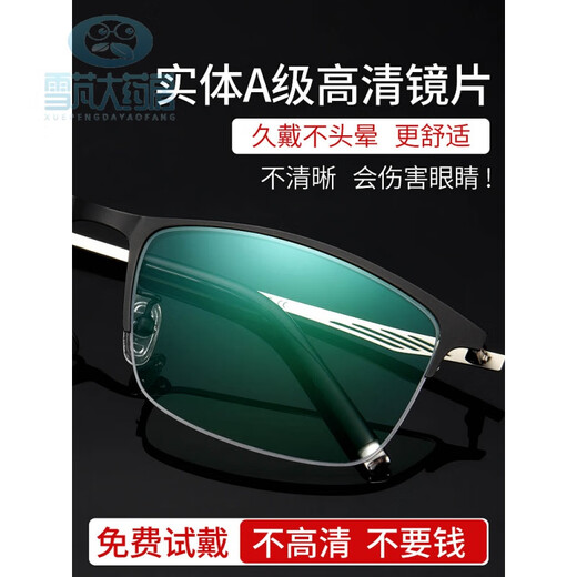 超级视力新型老花镜 超级视超力视力看远看近新型老花蒋镜蒋超大为老花眼镜远近两用 【源自香港品牌】【看近专用175度】防蓝光-683 标准