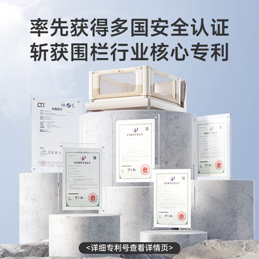 Innotruth dreiseitiger Bett Zaun auf dem Bett Baby Zaun Sicherheitsbett Leitplanke Leitplanke Baby Anti-Fall-Schalldämpfer ohne Loch 1,8+2+2 Meter [Miao Xiaoxiang verbessertes Modell]