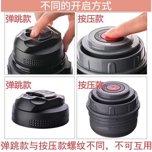Lock Lock (LOCK/LOCK) large thermal insulation kettle lid kettle LHC1413 bottle LHC14271425 original accessories LHC1413 pressing inner lid LHC1477/1478/1479 black outer lid with scratch