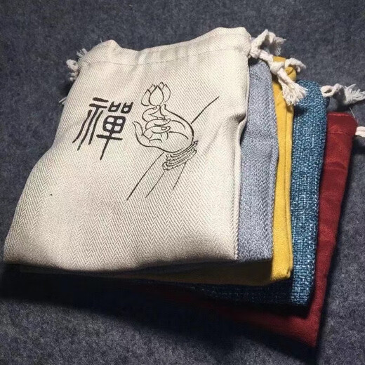 DL 1998 Fat Donglai same style cultural toy bracelet bag high-end thickened double-layer cotton bag jewelry bag packaging storage King Kong Zen bag random color 1 piece