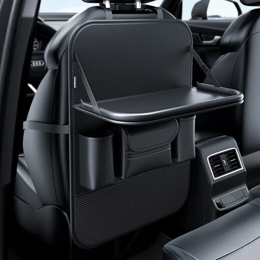 Qianchijia is suitable for Toyota car seat back storage bag car back seat back storage rear multi-function small table seat back storage bag-black one Reiz/Prius/Crown/Prado/