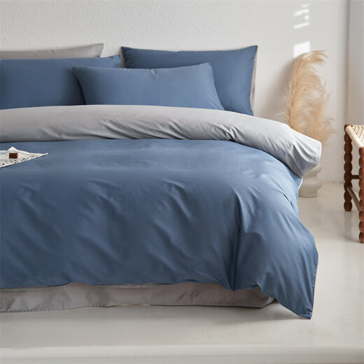 Nanjiren quilt core + pure cotton four-piece set + pillow core spring, autumn and winter student dormitory bedding complete set of six-eight-piece bedding set B013 Gentleman Gray 200*230cm 8Jin Jin equals 0.5 kg Nanjiren quilt core + pure cotton four-piece set + pillow core spring, autumn and winter student dormitory bedding complete set of six-eight-piece bedding set B013 Gentleman Gray 200*230cm 8Jin Jin equals 0.5 kg