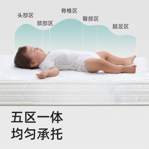 Sanqi Tiger Crib Mattress Natural Coconut Palm Kindergarten Special Spliced ​​Mattress Baby Summer Latex Children's Matton Upgrade 5D Breathable and Comfortable Anti-mites 13555