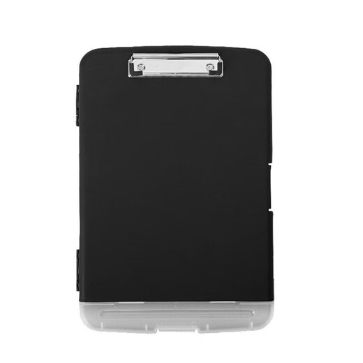 
Waterproof file box a4 writing board with pen slot multifunctional paper storage file box plastic writing board clip Fresh blue (11932) solid blue 008
