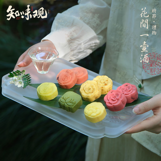 Zhiweiguan Chinese time-honored brand Osmanthus mung bean cake Hangzhou Osmanthus Cake Traditional pastries Hangzhou specialties