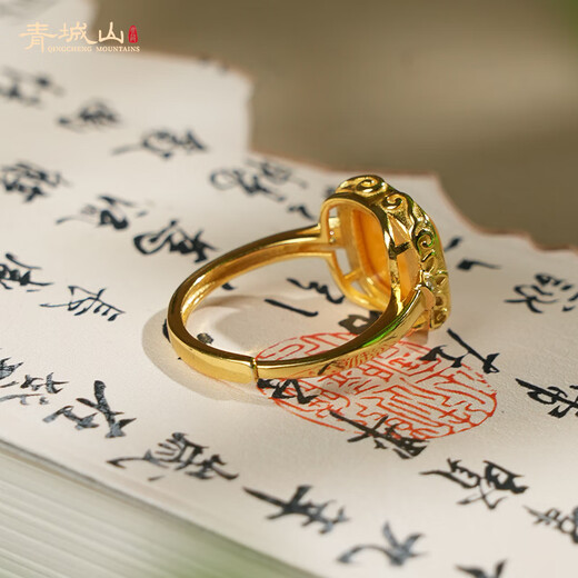 Qingcheng Mountain natural Russian beeswax open ring, adjustable old beeswax ring ring, white flower pendant, light luxury and elegant women's gift, 2 grams, sugar cube old beeswax ring, has been fragrant, open ring ring circumference is adjustable
