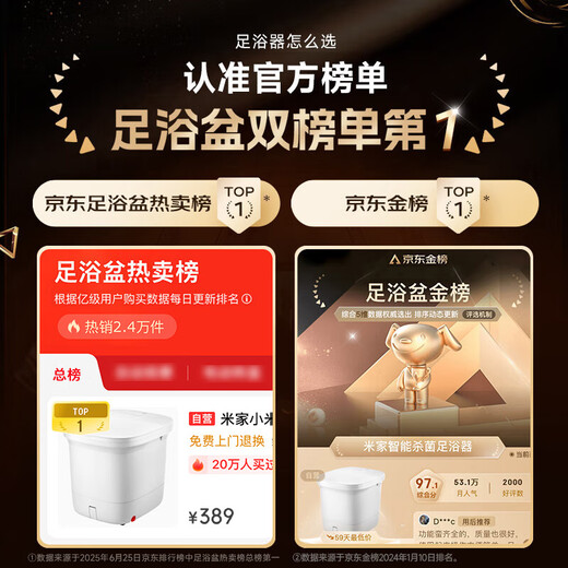 
Mijia Xiaomi foot bathing bucket is fully automatic constant temperature heating and massage foot bath tub intelligent sterilization and washing bucket for calves. Practical birthday gift recommendations for parents and elders