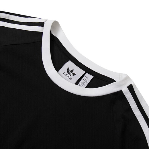 阿迪达斯（adidas）三叶草男装 2025夏季新款运动服时尚潮流三条纹套头衫透气长袖T恤 IA4877 2XL