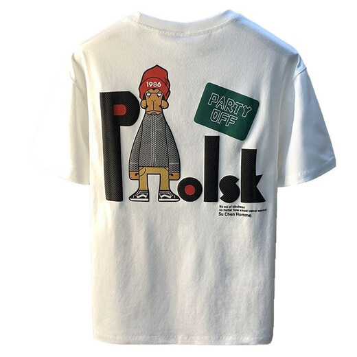 LEE KIDS Gran tamaño 200jin [Jin equivale a 0,5 kg] Camiseta de manga corta de cuello redondo para hombres 2025 camiseta de algodón estampada de estilo Hong Kong de verano más grasas