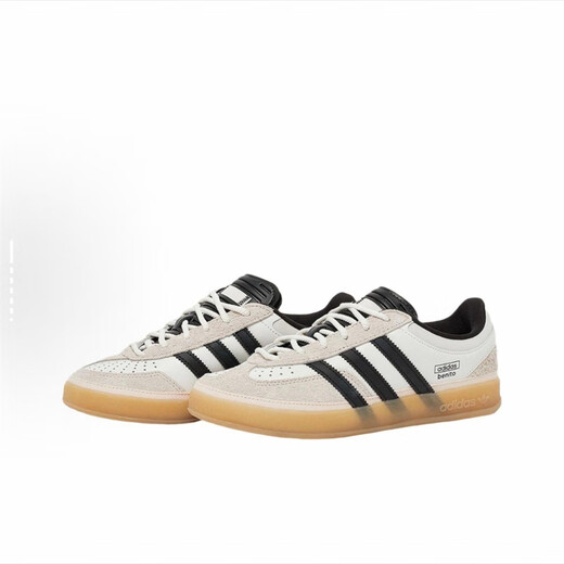 Adidas Bad Bunny x originals GAZELLE indoor versatile comfortable low top shoes men and women white and black IF9735 white and black 44 (270mm)