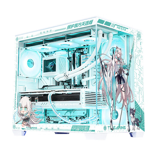 ASUS ROG Family Bucket 9800X3D 7800X3D ASUS RTX5070 Tianxuan Host 5070Ti Desktop Computer Game Live Design Video Editing Rendering Assembly Complete Machine Configuration 1 R7-9700X + ASUS RTX5070