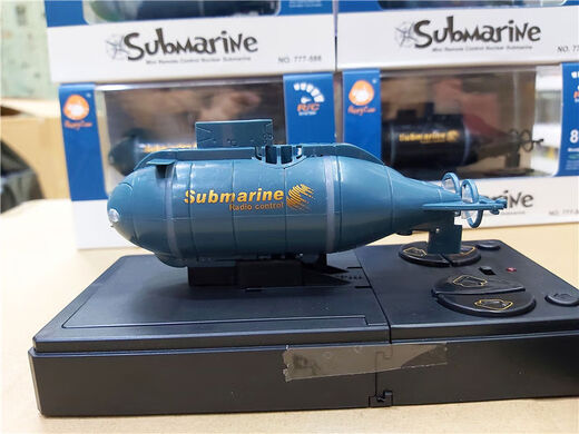 Xianniu Mini Six-channel Remote Control Submarine Children's Water Toy Boat Model Nuclear Submarine Fish Tank Water Speed Boat Boy Simulation Remote Control Nuclear Submarine-Blue 3311 Official Standard USB Charging Cable