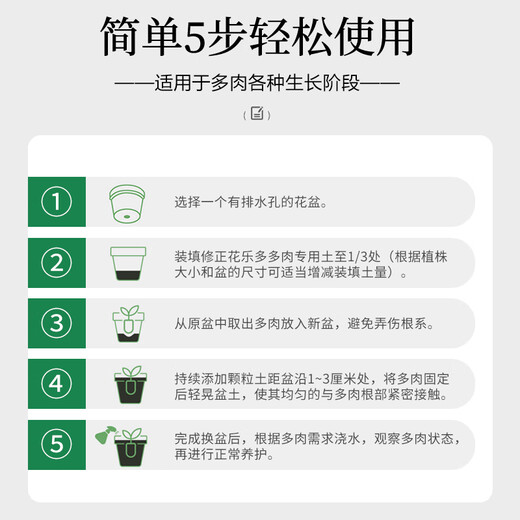 Modified Hualeduo succulent soil special granular soil 70% succulent nutrient soil paving stone seedlings into old piles general type 5Jin Jin equals 0.5 kg