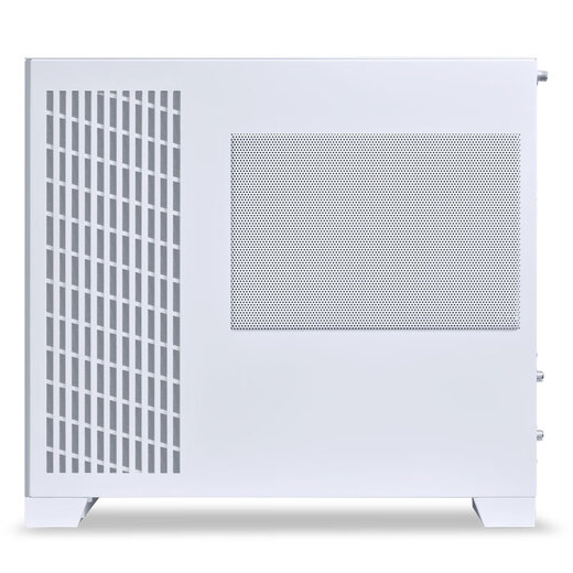 LIANLI联力O11D MINI V2机箱 海景房紧凑型 支持ATX主板 360水冷 可调直立显卡支架 倾斜底板 带防尘网 O11D MINI V2无风扇版 紧凑型机箱 白色