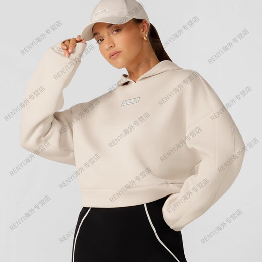 
LORNA JANE running series sports shirt sweater short hooded night running fitness casual women J official flagship authentic ivory white XXS