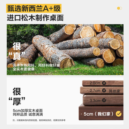 Sands Duke solid wood large desk bookshelf integrated with drawer study table reading table for living room home long table workbench single table 160*70*75 thick 5cm 6 drawers on both sides