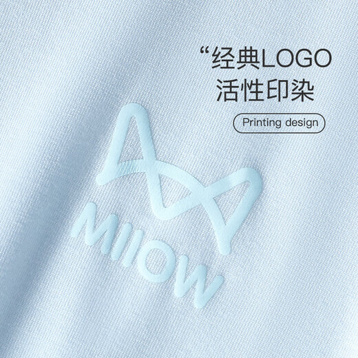 
Catman children's pajamas for boys and girls summer thin ice silk shorts shorts 2025 home clothing air conditioning suit can be worn outside blue 130 [Recommended 120-130cm/50-60Jin [Jin equals 0.5 kg]]