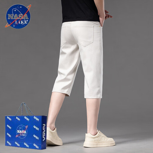 Nasalike2025 Sommer Neues dünne Freizeitgebäudehose Kleine Straight-Pin-mittlerer Hose 679-Black 38