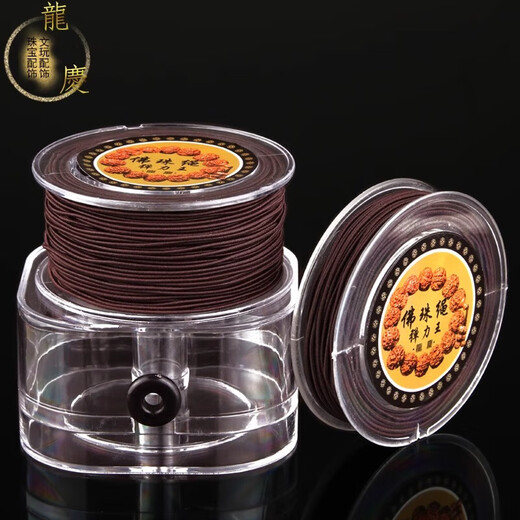 Elastic cord core-spun elastic cord beaded bracelet rope fashion jewelry rope pierced rosewood diamond star moon bodhi elastic cord - red - 1.0mm about 25 meters - 1 roll