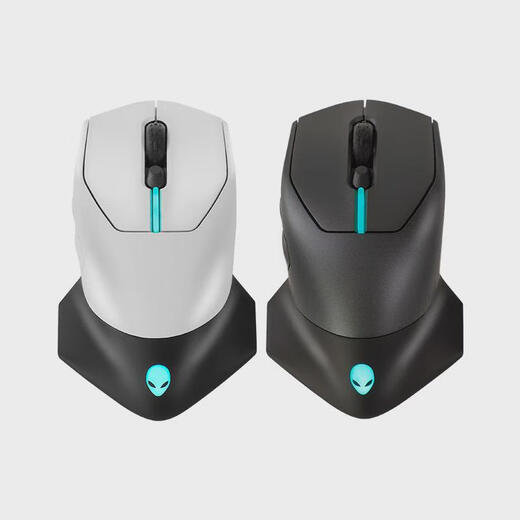 罗技（Logitech）国行原封外星人AW610M AW620M AW720M AWPRO有线无线电竞游戏鼠标 国行原封外星人AW610M白色电竞鼠标
