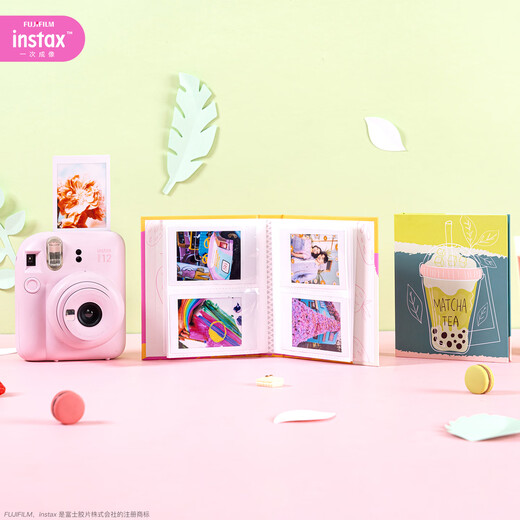 Fuji (FUJIFILM) original camera peripheral plug-in polaroid photo paper storage album mini 7+/SE/12/40/90/99/evo/wide 300/400/SQ 1/40 universal 3-inch matcha Bobo