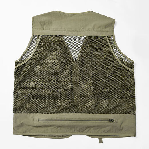 Xuanshi 2025 new fishing sun protection clothing outdoor men's suit ice silk breathable sun protection quick-drying anti-mosquito sports fishing clothing khaki M