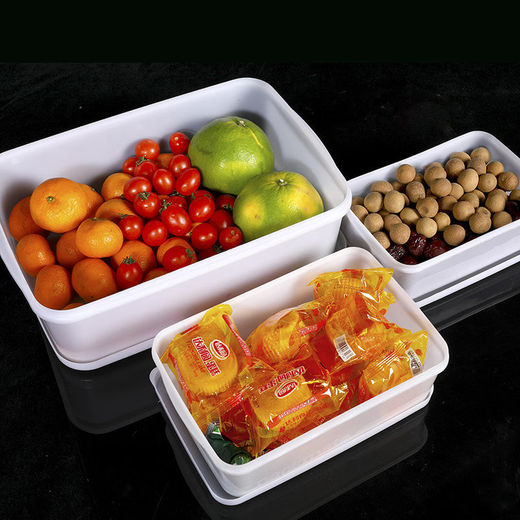 Yonghuan rectangular hotel food kitchen freshness box freezer box white lid refrigerator storage box high transparent 169362x255x13587 liters