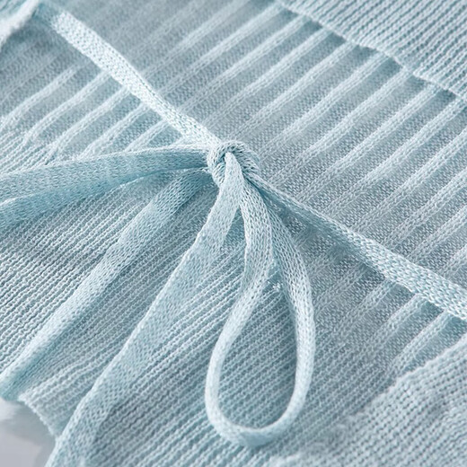 Ninggu Wei Korean style new summer ice silk strap short-sleeved sweater for women pure lust hot girl right shoulder design top apricot sweater one size