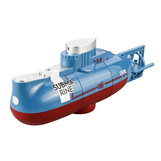 Mini -U -Boot Toy Boy Boy Handle Ladung Atom -U -Boot Kleines Spielzeugboot Militärmodell Kinder Blau + verbessertes Splash -Wasser -Fernbedienung autorisiert