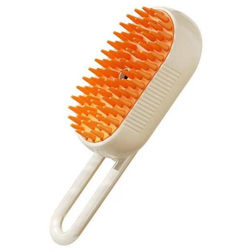 Tianmiaomiao cat comb, cat grooming brush, dog spray massage comb, pet cat hair cleaner, hair pulling and removing floating hair artifact, cat spray comb, khaki + essence + comb, does not hurt the skin, and can easily remove floating hair