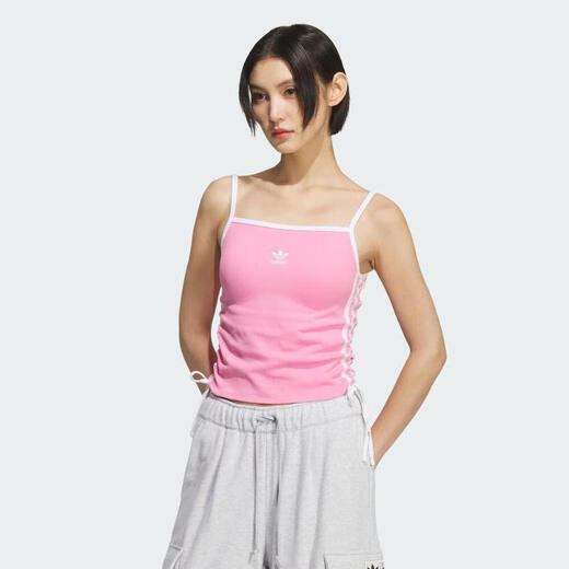 阿迪达斯 （adidas）【滔搏运动】Originals三叶草2025年女子DRAWSTRING TANK背心 KE3888 XL