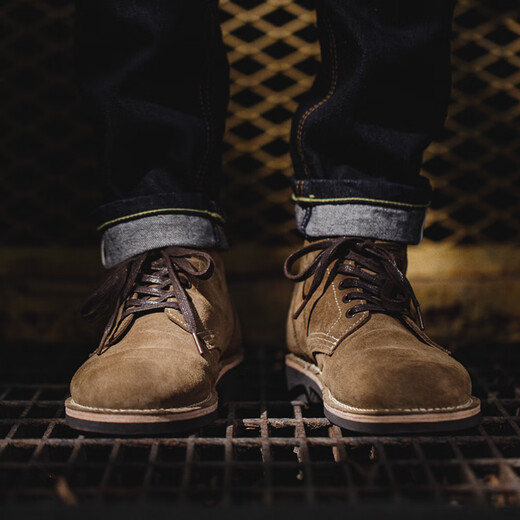 马登工装男鞋M43大逃亡马丁靴英伦风中帮沙漠靴ins潮流反绒皮鞋子秋 棕色 44 (270mm)