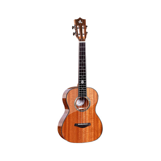 Ajima Full Single Mahagony Bright Ukulele Anfänger Männliche Schüler Erwachsener Frauen kleiner Gitarre A5 26-Zoll Holzfarbe Elektromodell