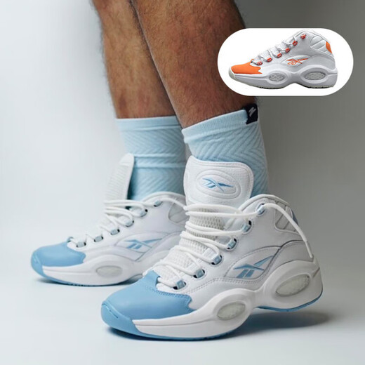 锐步（Reebok）现货REEBOKQUESTIONMID艾弗森中帮防滑篮球鞋GW8854正品速发 HR1049 不退不换 40 25.5CM